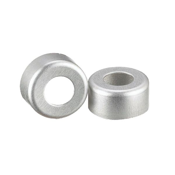 DWK Wheaton 11 mm aluminum cap, natural, open top, without insert, 1000 pc/PAK