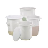 Product Image of Tub round, HDPE, strong edge, carrying handles,50l