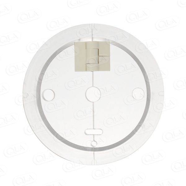QLA Clear Hinged Cover with (2) .391'' OD holes and Hanson auto-sampler probe holes for Hanson Vision vessels (includes 2 caps)