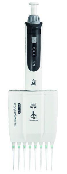 Brand GmbH & Co. KG Transferpette S -8, adjustable, 0,5 - 10 μl, M8-10, DE-M