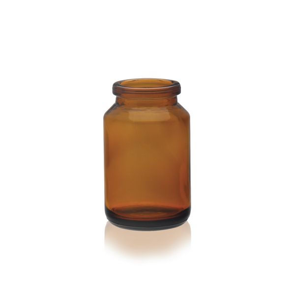 DWK Wheaton Uni-Dose Flasche, braunes AR-Glas, 15ml, 32 x 42 mm, 500 St/Pkg