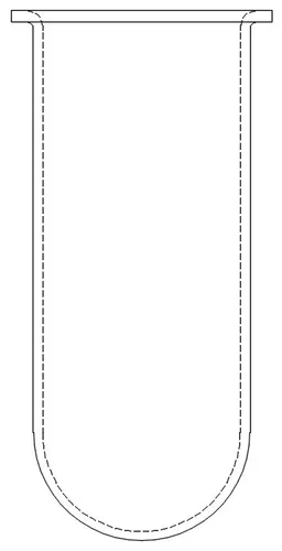 QLA Gefäß, Glas braun, 100 ml, für QLA Small Volume für Electrolab, serialisiert