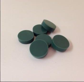 Ohio Valley 1/4'' (6 mm) Green Septa, 50/PAK