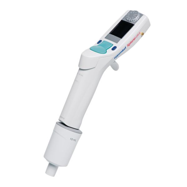 Eppendorf Xplorer plus, single channel, 0,5 -10 mL, turquoise for pipette tips 10 mL