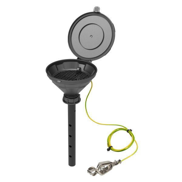 SCAT Deckeltrichter ''MARCO'', V2.0, S50, HDPE elektr. ableitfähig, Lanze, Sieb, Trichter 140 mm