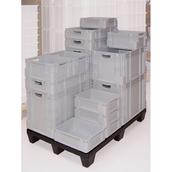 Bürkle Lager - u. Stapelbehälter, L x B x H 600 x 400 x 420 mm, 80 l