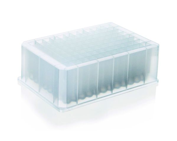 Brand GmbH & Co. KG 96-well Deep-well plate, PP, U-bottom, well shape square, standard, 2,2 ml, BIO-CERT PCR-Q, non-sterile, 24 pc/PAK