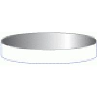 Product Image of N 20 Aluminium crimp cap, silver, center hole Silicone white / FEP-/Aluminium foil silver