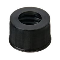 Product Image of Schraubkappe, ND13 PP, ohne Septum, schwarz, 8,5 mm Loch, Gewinde 13-425, 10x100/PAK