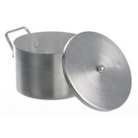 Product Image of Laboratory pot alu, w. lid, 5,2 l, HxD=140x240mm