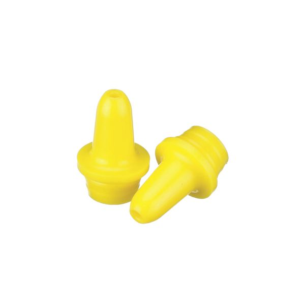 DWK Wheaton 13 mm LDPE dropper bottle tip, for 13-425 screw cap and 6 ml dropper bottle, yellow, 1000 pc/PAK