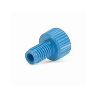 Product Image of Tubing Connector Fittings, Low Pressure, 1/8'', PEEK, Blue with 1/4-28 Screw Threads, for use with Flange Free, polymeric tubing, 5 pc/PAK