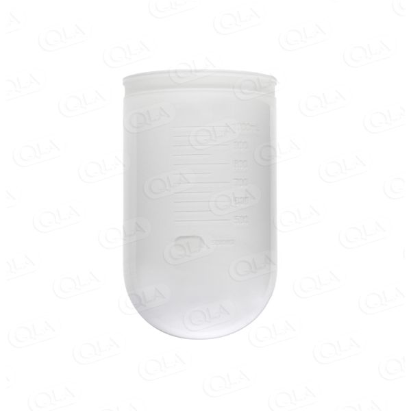 QLA 1000 ml Teflon Coated Glass Vessel for TruCenter, No Magnetic Collar, Serialized