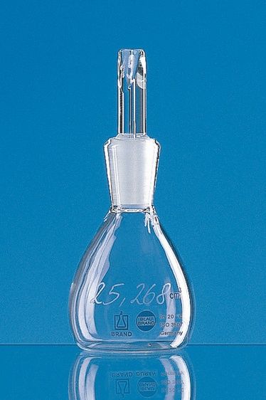 Brand GmbH & Co. KG Pyknometer, klar, NS 10/19, 10 ml, Gay-Lussac, BLAUBRAND, justiert, Boro 3.3