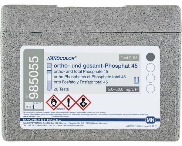 Macherey-Nagel Rundküvettentest NANOCOLOR gesamt-Phosphat 45, 5.0-50 mg/l PO4-P 15-150 mg/l PO43