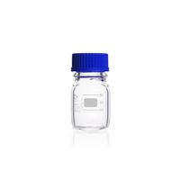 Product Image of Laboratory bottle/DURAN, 100 ml, with graduation, screw cap+pouring ring PP(blue), 10 pc/PAK