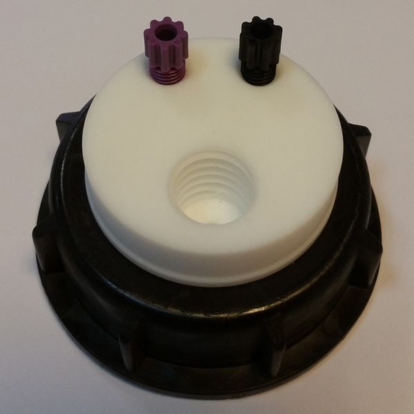A.I.T. France Smart Waste Cap S55, charcoal filter emplacement + 2 entries (1/8 or 1/16 )