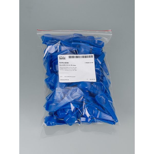 Bürkle Messlöffel 50 ml, PS, blau, 100 St/Pkg