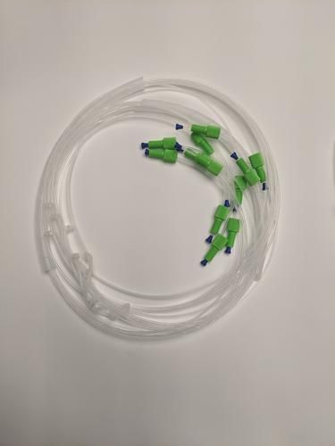 QLA Tubing Set for 6 Position Distek Evolution 4300 Syringe Pump. Includes 6 lines with fittings for collector/auto-sampler section