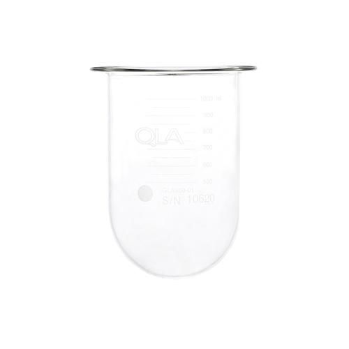 QLA 1000mL Clear Glass Vessel for Erweka, Serialized