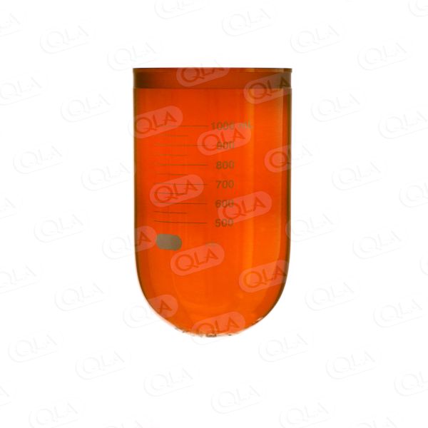 QLA 1000mL Amber Glass Vessel for TruCenter, No Magnetic Collar, Serialized