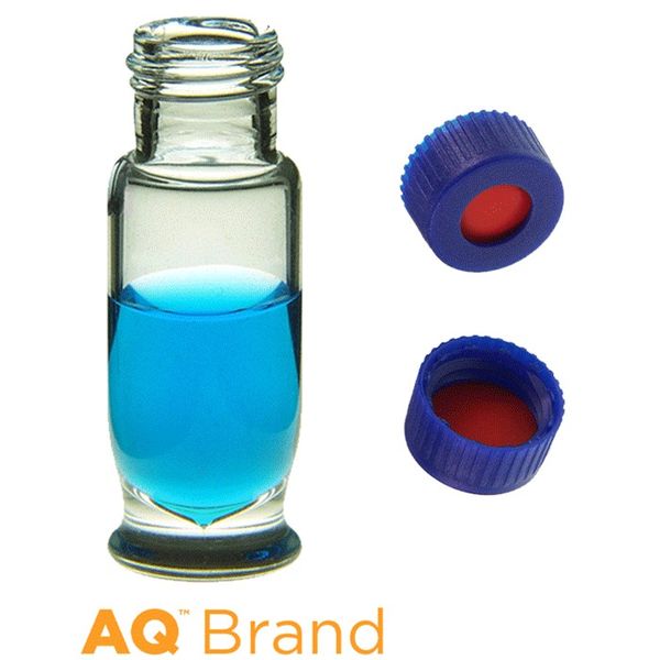 Microsolv EPP MR Vial, clear, 1.8 ml, Screw Cap blue with PTFE/Sil/PTFE Septa, deactivated, 100 pc/PAK