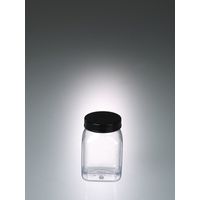 Product Image of Wide-necked box, square, PVC transp., 100ml, w/cap, old No. 0355-100