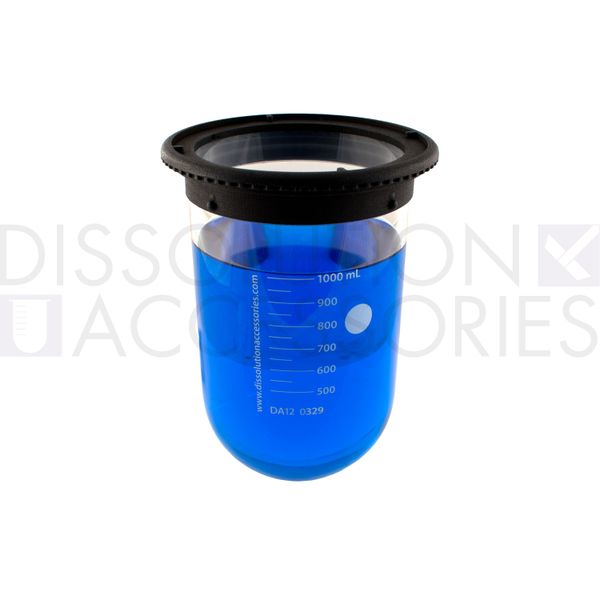 Dissolution Accessories Gefäß, Boro 3.3, klar, 1000 ml, hoch-präzise, Hanson Vision