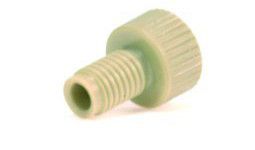 Vici Jour Nut, PEEK, flangefree natural 1/8 , 1/4 -28, 10/PAK