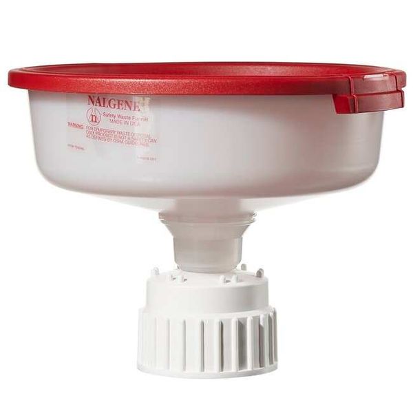 Nalgene Thermo Scientific Safety waste funnel, HDPE/PP, OD 10'' incl. 83B closure, 2 pc/PAK