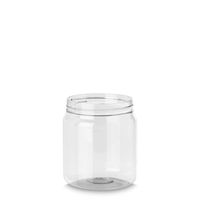 Product Image of Wide Mouth Jar, PET, clear, 500 ml, SD 82, Typ G 500, 103,60 mm, Ø ext.: 88 mm, 225 pc/PAK