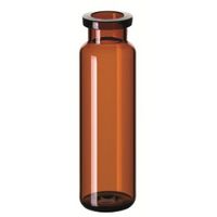 Product Image of ND20/ND18 20ml Headspace-Flasche, 75,5x22,5mm, Braunglas, langer Hals, flacher Boden, DIN-Rollrand, 10x100/PAK