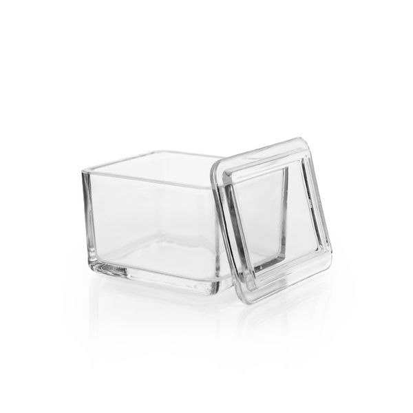 Duran Group Glaskasten, zur Aufnahme des Färbegestells, 108 x 90 x 70 mm, Kalk-Soda-Glas, 10 St/Pkg