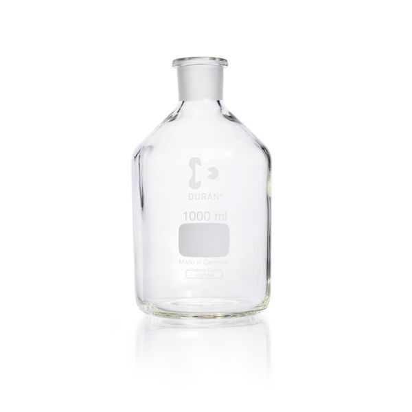 Duran Group Enghalsflasche, Klarglas, NS 29/32, 1000 ml, ohne Stopfen, 10 St/Pkg