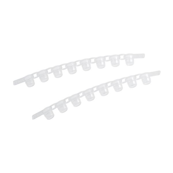 Eppendorf Masterclear Cap Strips, 10x 12 = 120 pcs.