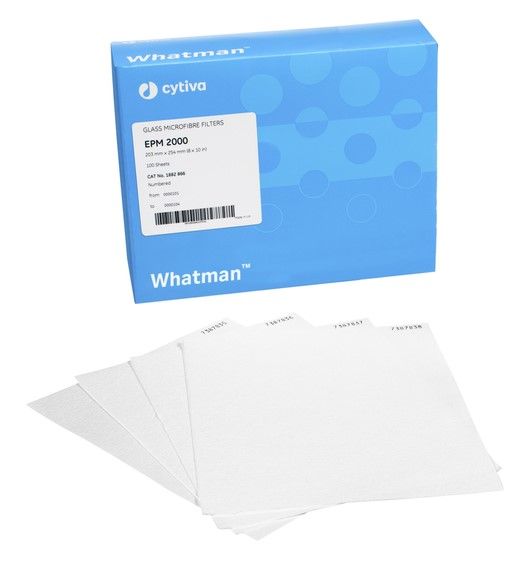 Whatman Glasfaserfilter, Bogen, Grade EPM2000, 8 x 10'', 100 St/Pkg