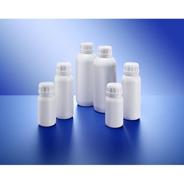 Kautex Rundflasche Serie 321 Variopack Dual mit PA-Barriere, weiß, Nenninh. 500 ml, 152 St/Pkg