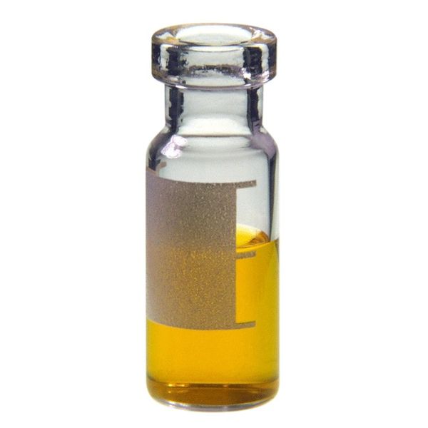 Microsolv Serum Vial clear, 2 ml, Crimp Top 11 mm, Write-on Patch, deactivated, 100 pc/PAK