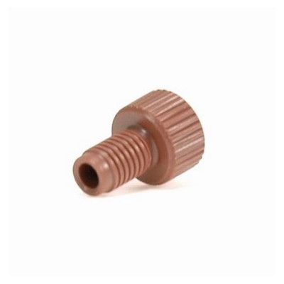 Microsolv Schlauchverbinder Fitting, Niederdruck, 1/8'', PEEK, rot, mit 1/4-28 Schraubgewinde, für flanschfreien Polymer Schlauch, 10 pc/PAK