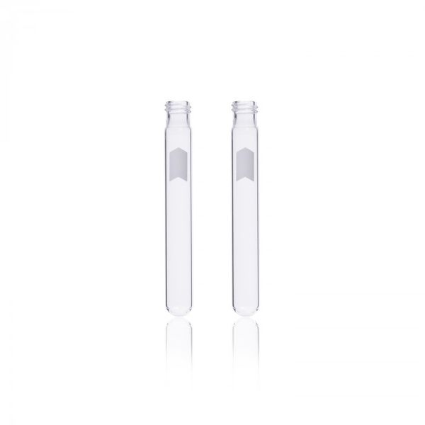 DWK Kimble Einweg-Kulturröhrchen mit Schraubgewinde und Markierungspunkt, Boro klar, 12 ml, 100 mm, 15-415, 16 x 100 mm, 1000 St/Pkg
