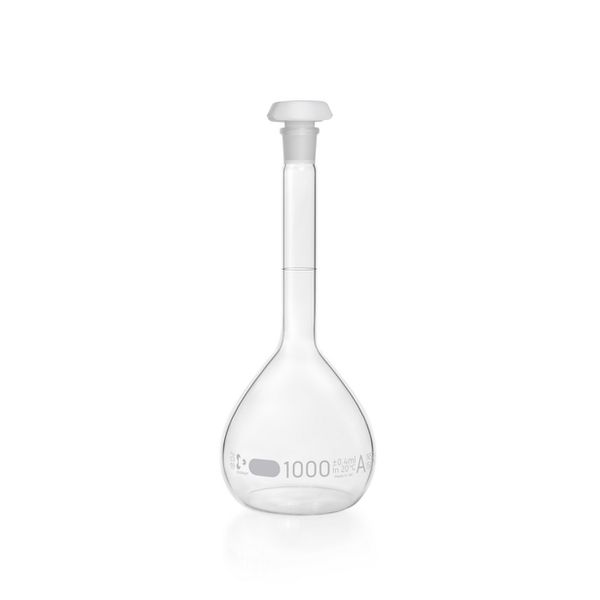 246785457 Volumetric flask, clear, NS 24/29, 1000 ml, bl. grad., A