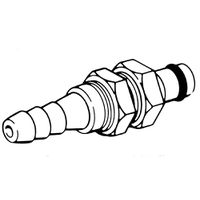 Product Image of CPC coupling POM, male, w/ valve, mounting Ø 4,8 mm