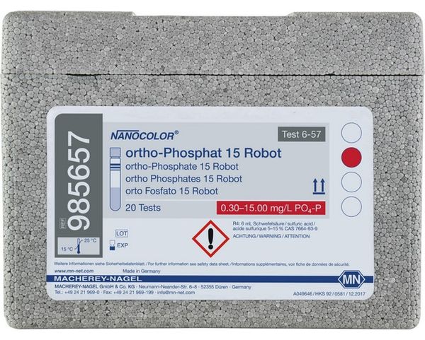 Macherey-Nagel Rundküvettentest NANOCOLOR ortho-Phosphat 15, Roboter, 20 Bestimmungen