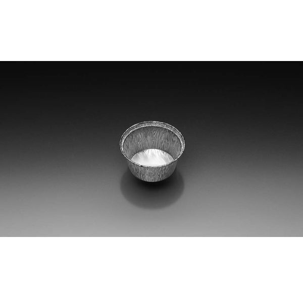 Dinkelberg Analytics Aluminum container, Type 460110, round, 110 ml, fill height 34 mm, diameter 80/57 mm, 100 pieces per polybag, 20 x 100 pc/PAK