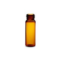 Product Image of Amber Glass 15 x 45mm Screw Neck Vial, 4 mL Volume, 100/pk