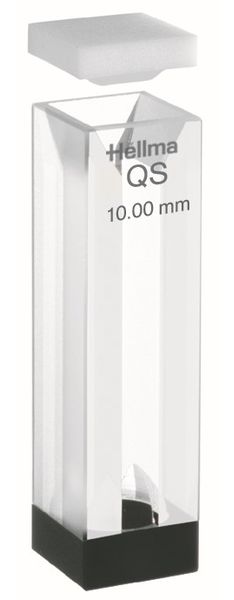 Hellma Semi Micro Cell, Type 109-QS, HP Quartz Glass, WL 200-2500 nm, Pathlength 10 mm, magnetic stirrer, PTFE lid, 3,500 μl