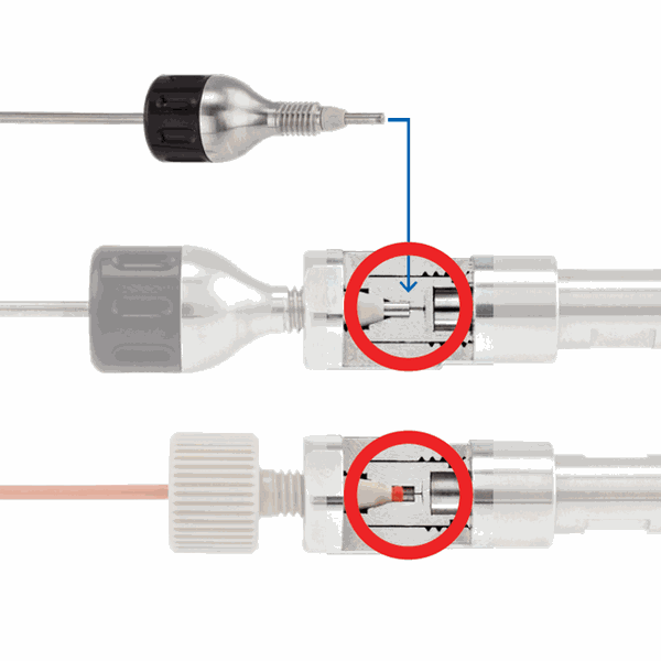 Microsolv Direct Adaptive HPLC Column Connector, double end fitting with 0.030 ID x 1/16th OD, 150 mm long stainless steel tubing