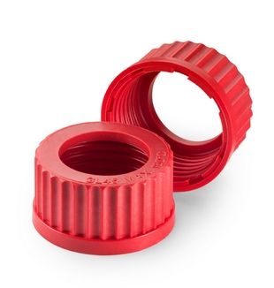 Duran Group Schraubverb.-Kappe, DIN-Gewinde GL 45 rot, zentrische Bohrung D. 34 mm, 10 St/Pkg