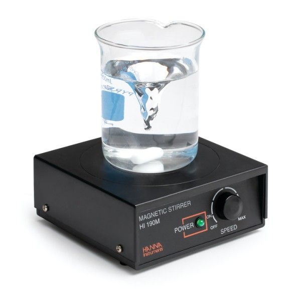 HANNA Instruments Deutschland GmbH Magnetrührer, 1 Liter, 100-1000 Umdrehungen/Min, mit ABS-Abdeckplatte, 230V