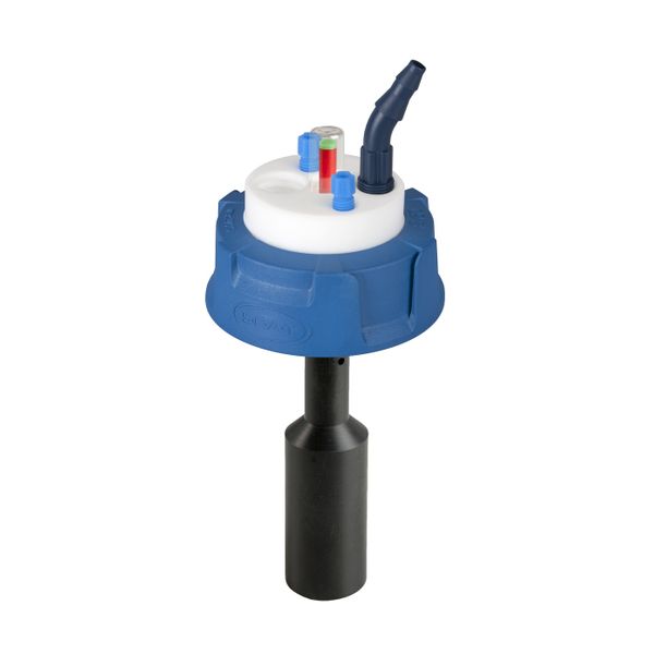 SCAT SafetyWasteCap, V2.0, S60/61, mechanische Füllstandskontrolle, 2x 2,3/3,2 mm AD, 1x 6,4 - 9 mm ID